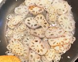 《めんつゆで簡単♪》蓮根と水菜のパスタ作り方5写真
