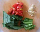 簡単♪具だくさんトマトつけ麺作り方1写真