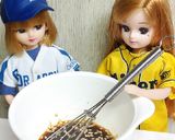 リカちゃん♡舞茸三つ葉赤みそドレッシング作り方7写真