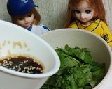 リカちゃん♡舞茸三つ葉赤みそドレッシング作り方15写真