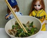 リカちゃん♡舞茸三つ葉赤みそドレッシング作り方18写真