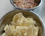 豆腐と豚こま♡食べたらレンコン挟み焼き〜作り方3写真