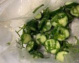 きゅうりと大葉の昆布茶和え作り方1写真