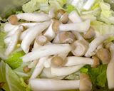白菜 しめじ かきたま味噌汁^^作り方2写真