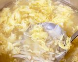 玉ねぎ えのき かきたま味噌汁^^作り方6写真
