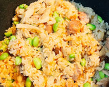 簡単！鶏とたっぷりキノコの炊き込みご飯作り方8写真