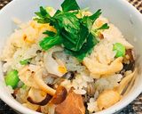簡単！鶏とたっぷりキノコの炊き込みご飯作り方9写真