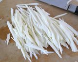 マコモタケのお好み焼き風オムレツ作り方3写真