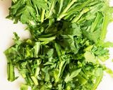余った春菊とナッツの醤油炒め作り方1写真