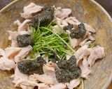ササミと豆苗の黒ゴマ和え作り方2写真