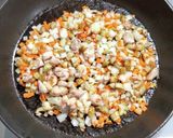 鶏とゴボウに万願寺唐辛子の味噌炒め作り方4写真