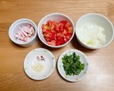 フレッシュトマトの冷製パスタ作り方1写真