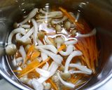 簡単！みょうがと野菜のお味噌汁作り方2写真