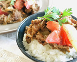 簡単おかず♪牛こまとトマトのカレー炒め作り方5写真