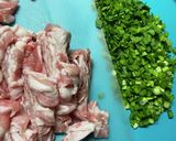 ニラと豚バラ肉だけで簡単美味しい混ぜご飯作り方1写真