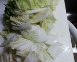 白菜の卵とじ（かけてそのまま丼に)作り方2写真