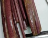 ずいきのたいたん(孫達に伝授あんかけ編)作り方1写真