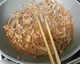 レタスとこんにゃくの牛肉あん作り方5写真
