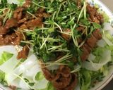 レタスとこんにゃくの牛肉あん作り方6写真