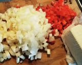 ◆野菜&豆腐in照り焼きハンバーグ◆作り方1写真