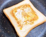 朝食にぴったり！ハムたまトースト作り方4写真