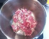 キャベツたっぷり◎豚コマのトマト煮作り方1写真
