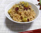 鶏と さつまいも の炊き込みご飯作り方18写真
