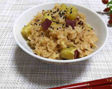 鶏と さつまいも の炊き込みご飯作り方18写真