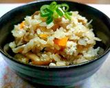 鶏と さつまいも の炊き込みご飯作り方19写真
