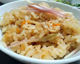 鶏と さつまいも の炊き込みご飯作り方24写真
