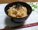 鶏と さつまいも の炊き込みご飯作り方26写真