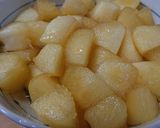 りんご入りレアチーズケーキ作り方3写真