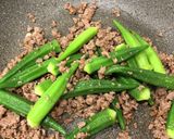 金時草、オクラとビーフ炒め作り方6写真