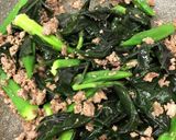 金時草、オクラとビーフ炒め作り方7写真