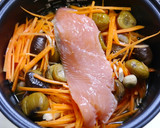 簡単！銀鮭と甘栗の炊き込みご飯　おこわ風作り方5写真