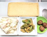 ポテサラとウズラとかで揚げないコロッケ作り方1写真