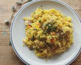 m鯖缶入り♪炊飯器カレーピラフ作り方5写真