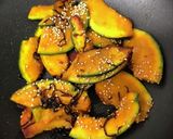 やみつきの美味しさ♡かぼちゃの塩昆布炒め作り方4写真