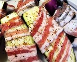 豚バラ巻き巻き！ご馳走チーズナス作り方2写真
