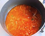 豚ひき肉とニラのカレーうどん作り方8写真