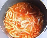 豚ひき肉とニラのカレーうどん作り方11写真
