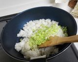 豚肉もやしのネギご飯丼作り方1写真