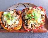 パプリカカップのひき肉ライス焼き作り方18写真
