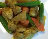 根菜と鶏手羽先の煮物作り方5写真