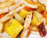 豚肉とさつまいもと根菜の粒マスタード炒め作り方7写真
