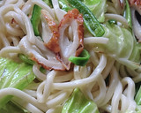 おうち居酒屋★ツマミ専用ちくわ焼きうどん作り方5写真
