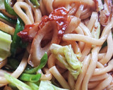 おうち居酒屋★ツマミ専用ちくわ焼きうどん作り方6写真