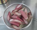 赤ズイキの水貝風作り方1写真