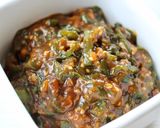 ご飯に乗せて【ししとう味噌】作り方8写真