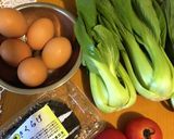 卵と野菜の甘酢あん作り方1写真